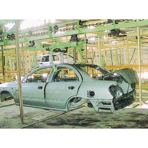 LUBRICATING DEVICE FOR DELIVERY CHAINS AND SUSPENDED WHEELS