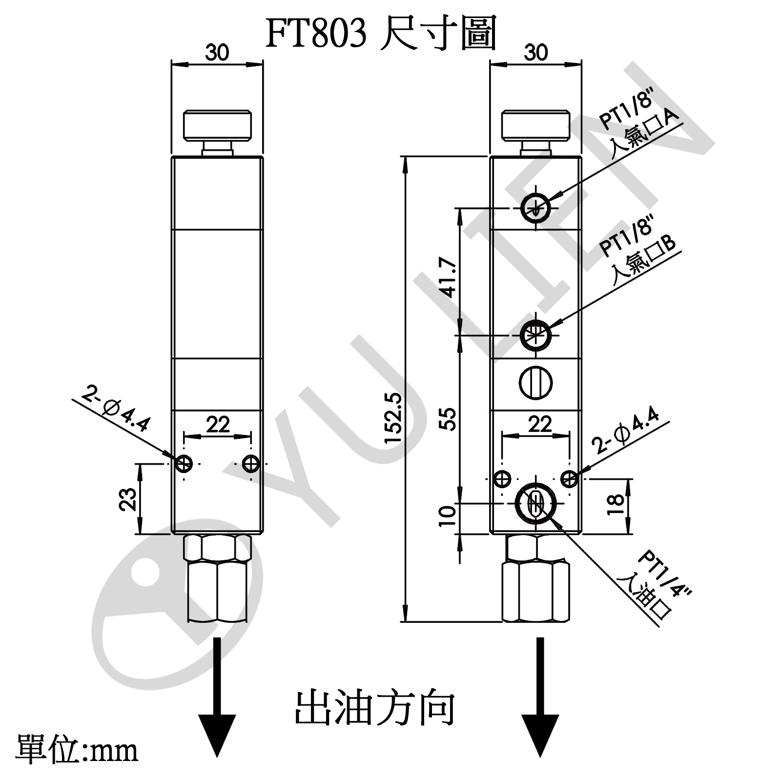 PNEUMATIC VALVE FT803